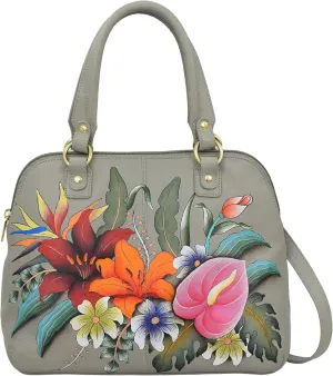 Anuschka Women's Original Hand-Painted Genuine Leather Medium Satchel
