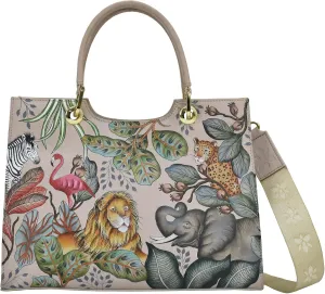 Anuschka Women's Original Hand-Painted Leather Medium Satchel
