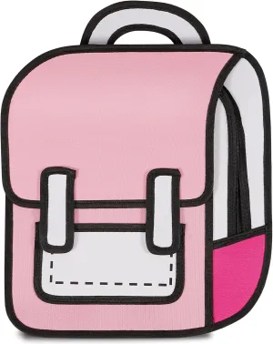 Aobiono Kawaii Backpack Cute Cartoon 3D Jump Style 2D Drawing from Comic Paper Anime Bookbag School Supplies Fun Daypack