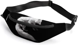 Arc-tic Fox Crossbody Fanny Pack Waist Packs Adjustable Shoulder Bags Sling Bag for Hiking Running Cycling