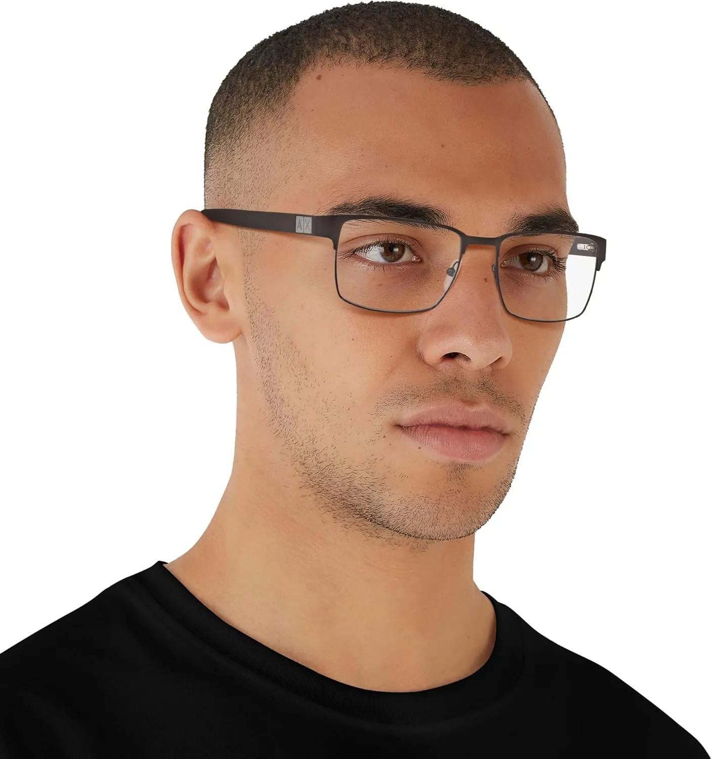 Armani Exchange Men's Ax1019 Square Prescription Eyewear Frames
