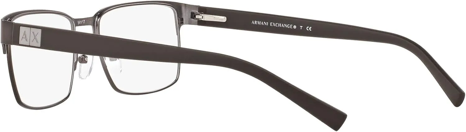 Armani Exchange Men's Ax1019 Square Prescription Eyewear Frames