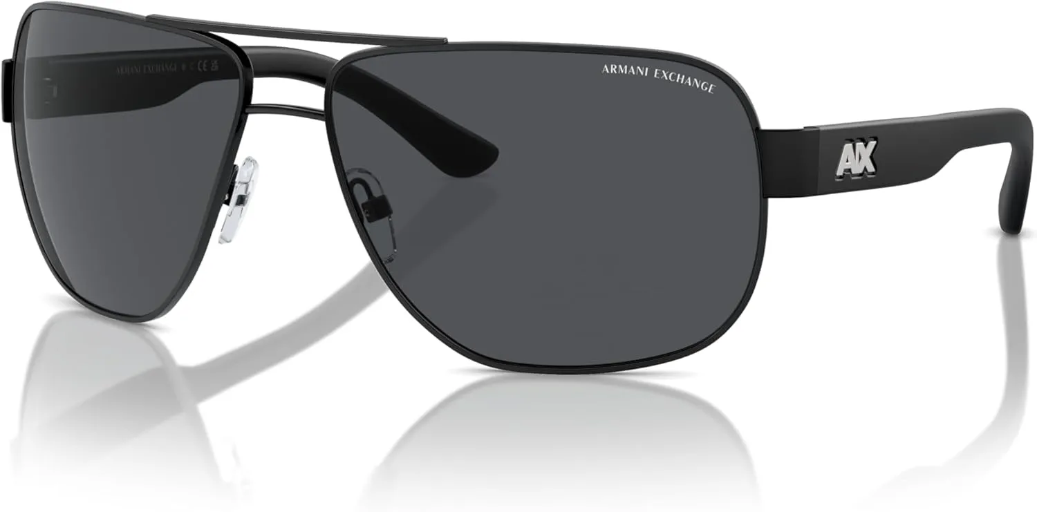 Armani Exchange Men's Ax2012s Rectangular Sunglasses