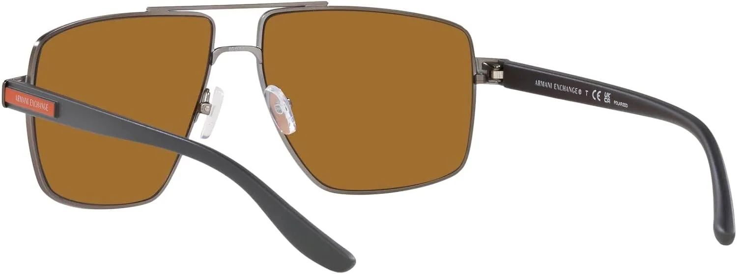 Armani Exchange Men's Ax2037s Square Sunglasses