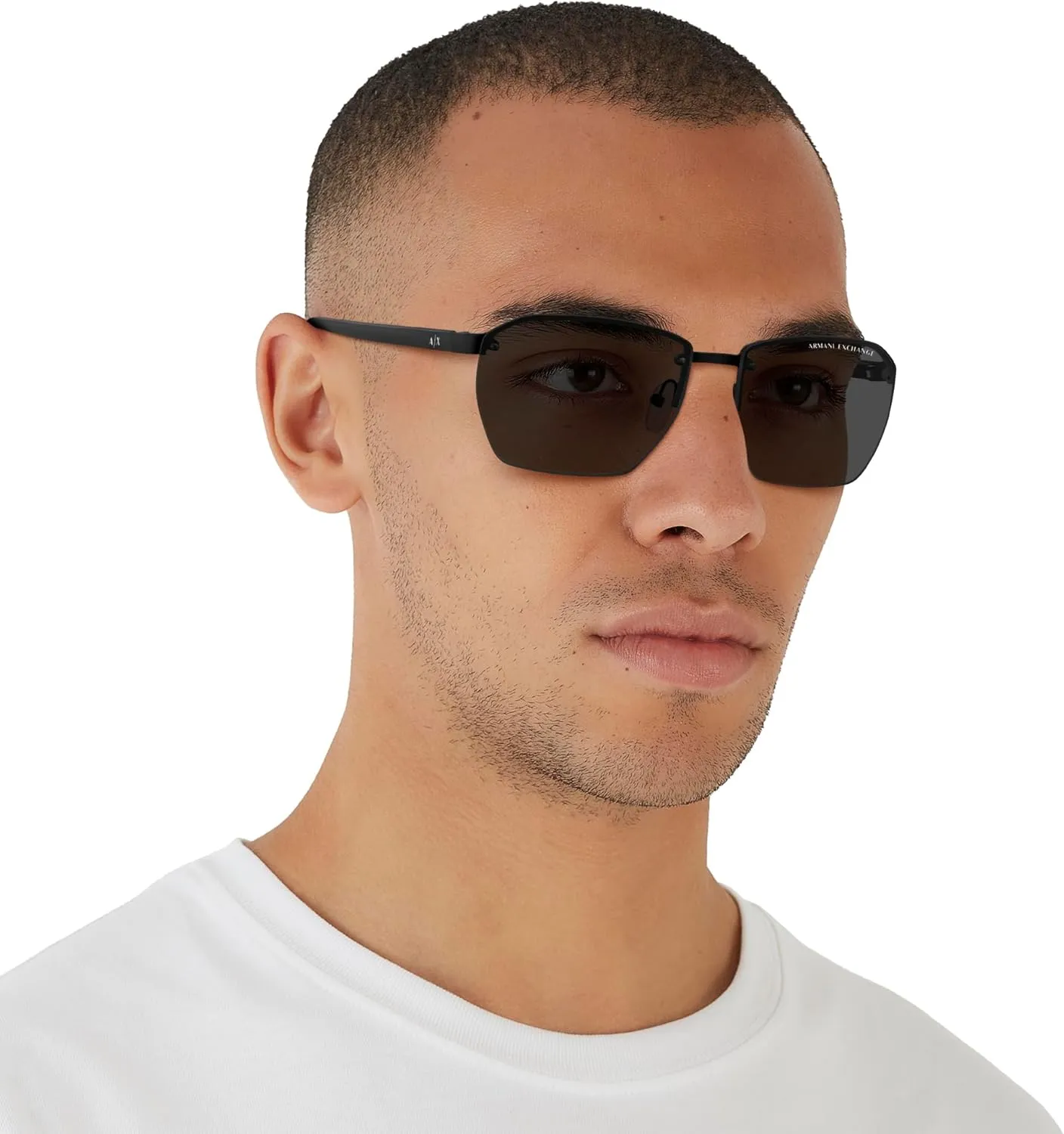 Armani Exchange Men's Ax2048s Rectangular Sunglasses