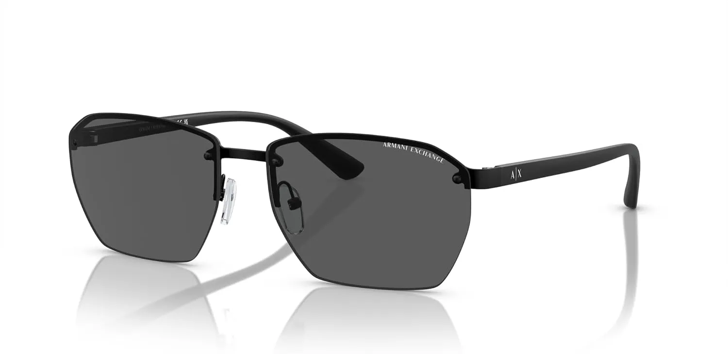 Armani Exchange Men's Ax2048s Rectangular Sunglasses