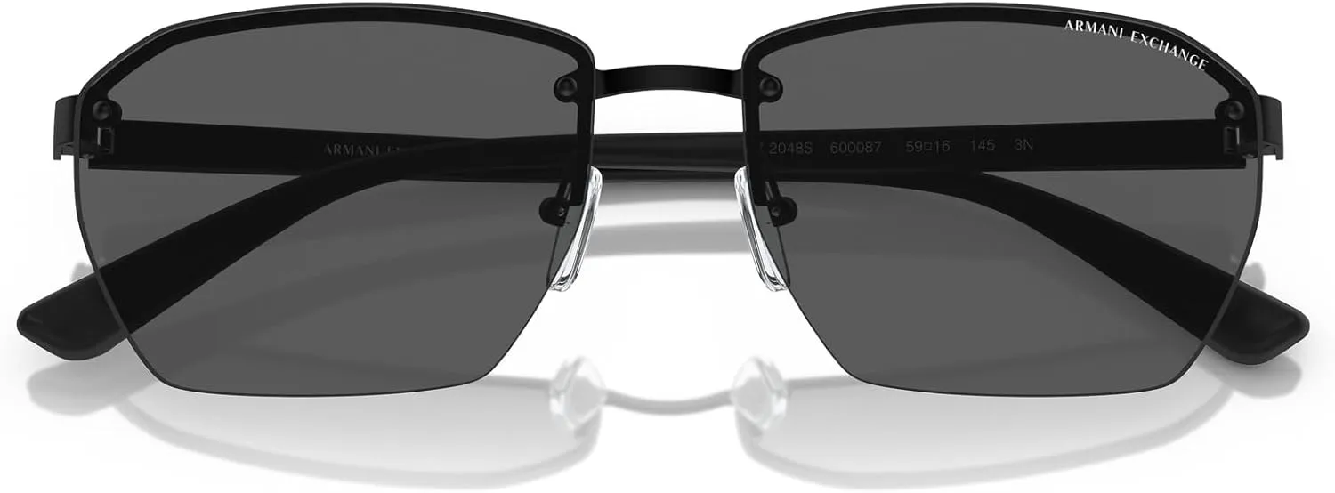 Armani Exchange Men's Ax2048s Rectangular Sunglasses