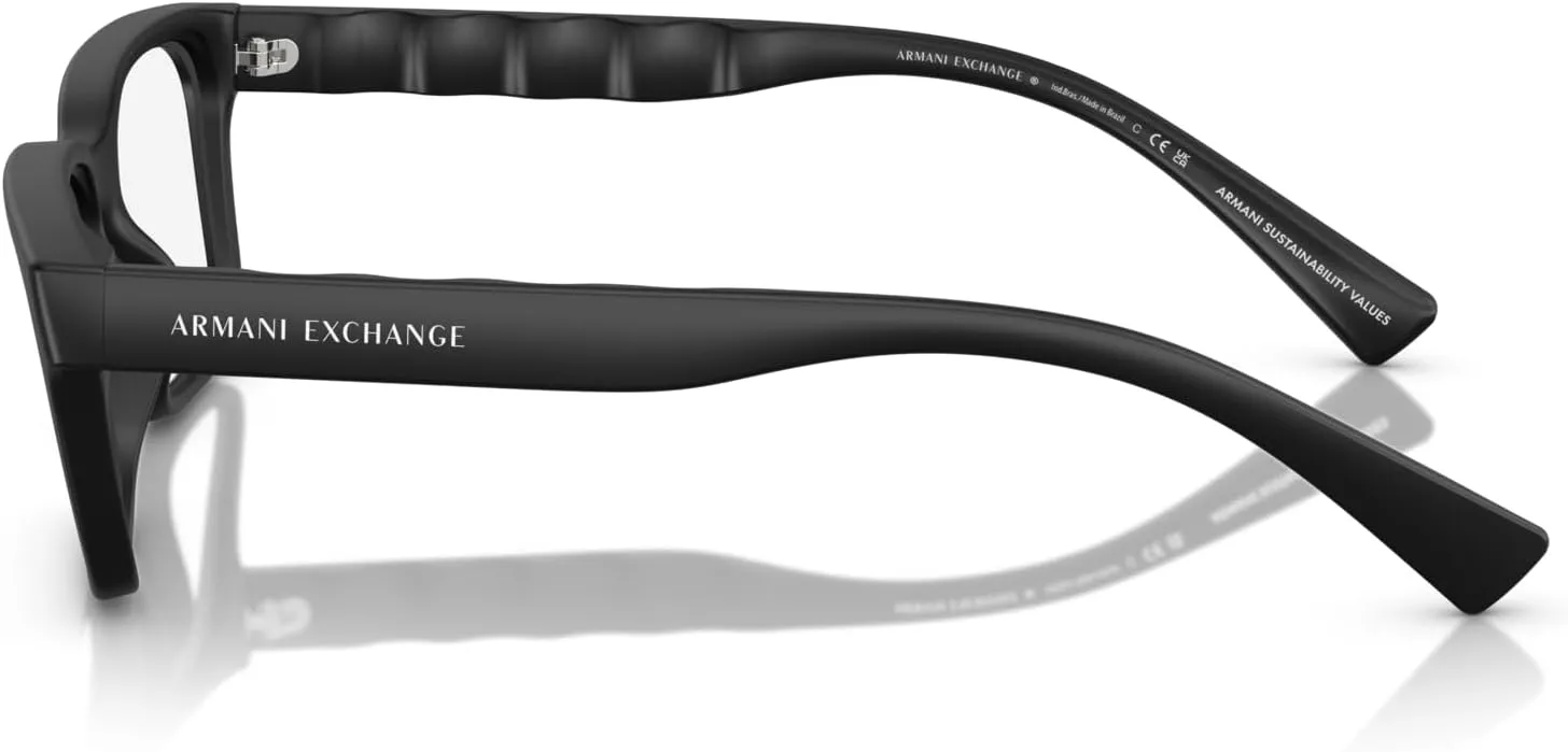 Armani Exchange Men's Ax3116 Rectangular Prescription Eyewear Frames