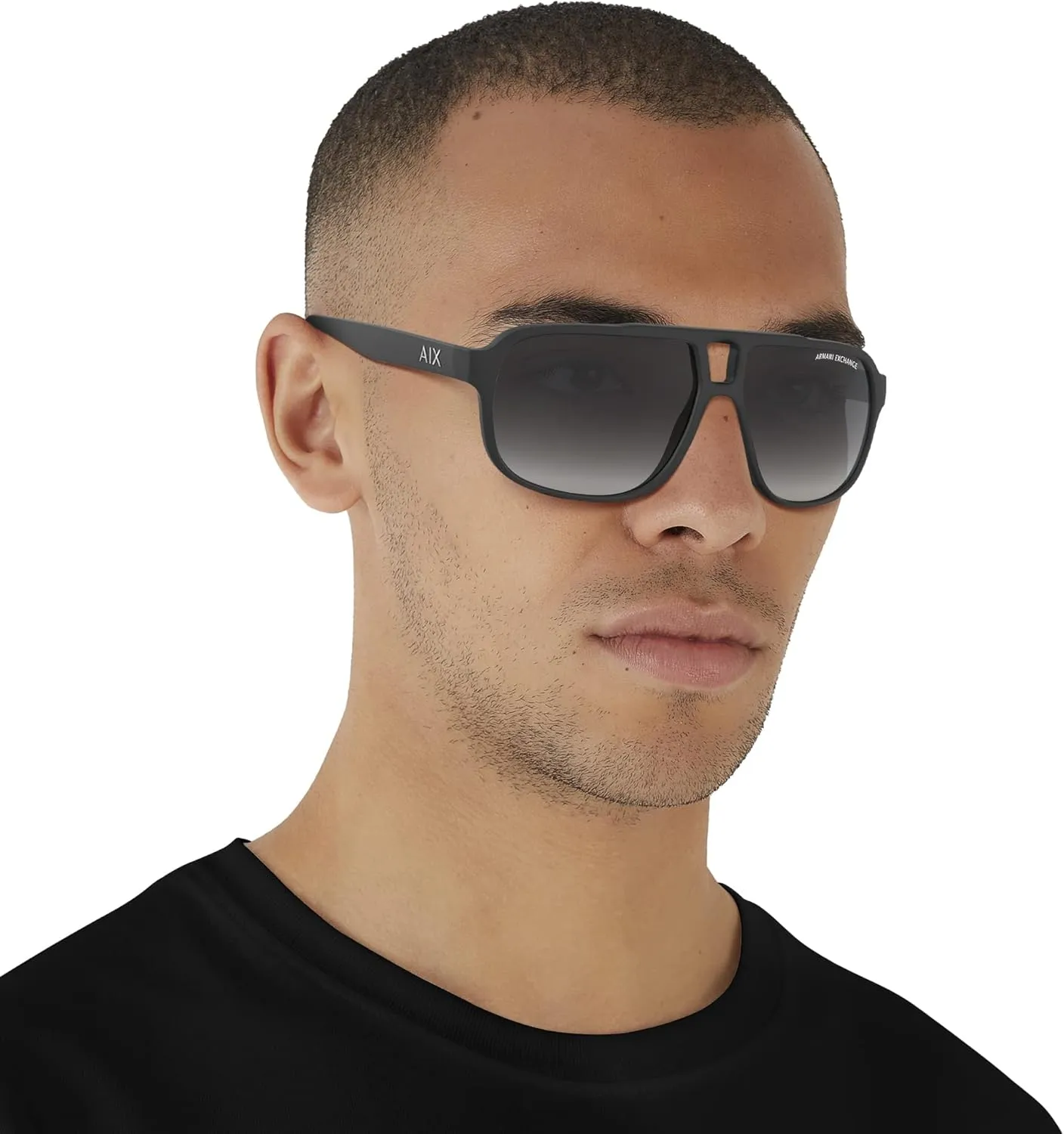 Armani Exchange Men's Ax4104s Rectangular Sunglasses