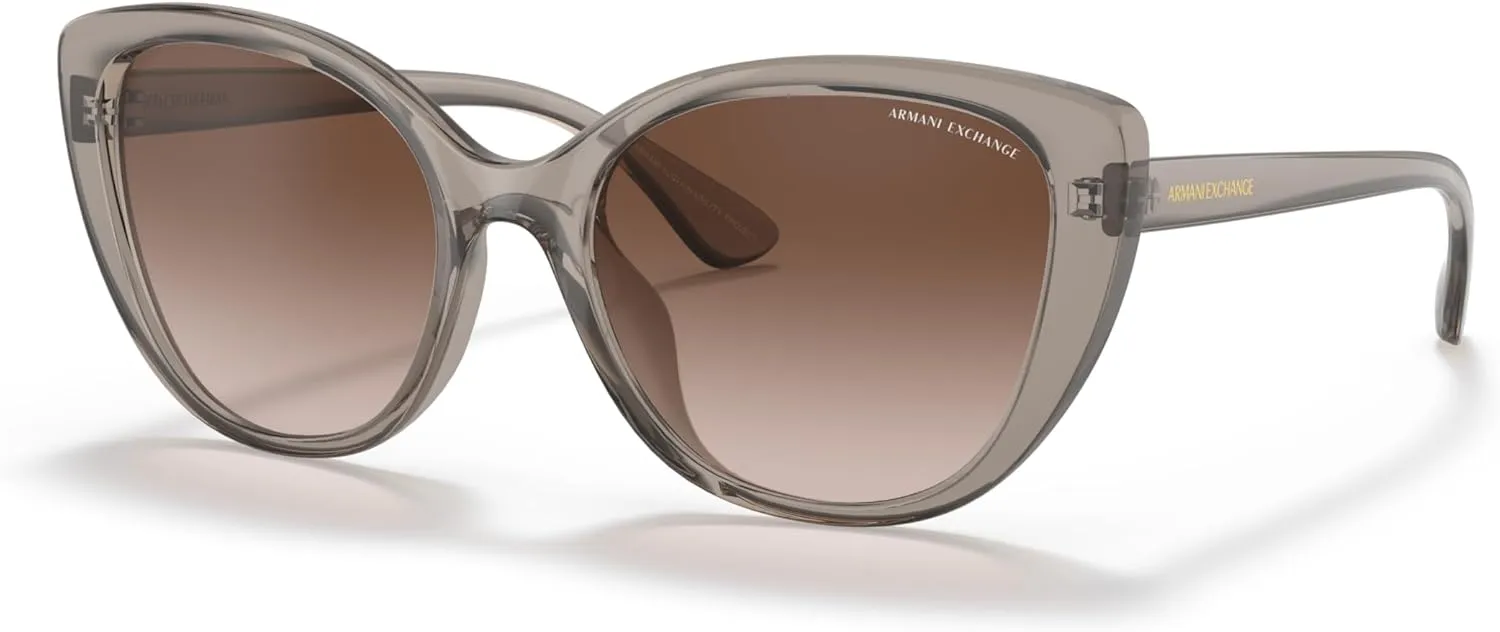 Armani Exchange Women's Ax4111su Universal Fit Cat Eye Sunglasses