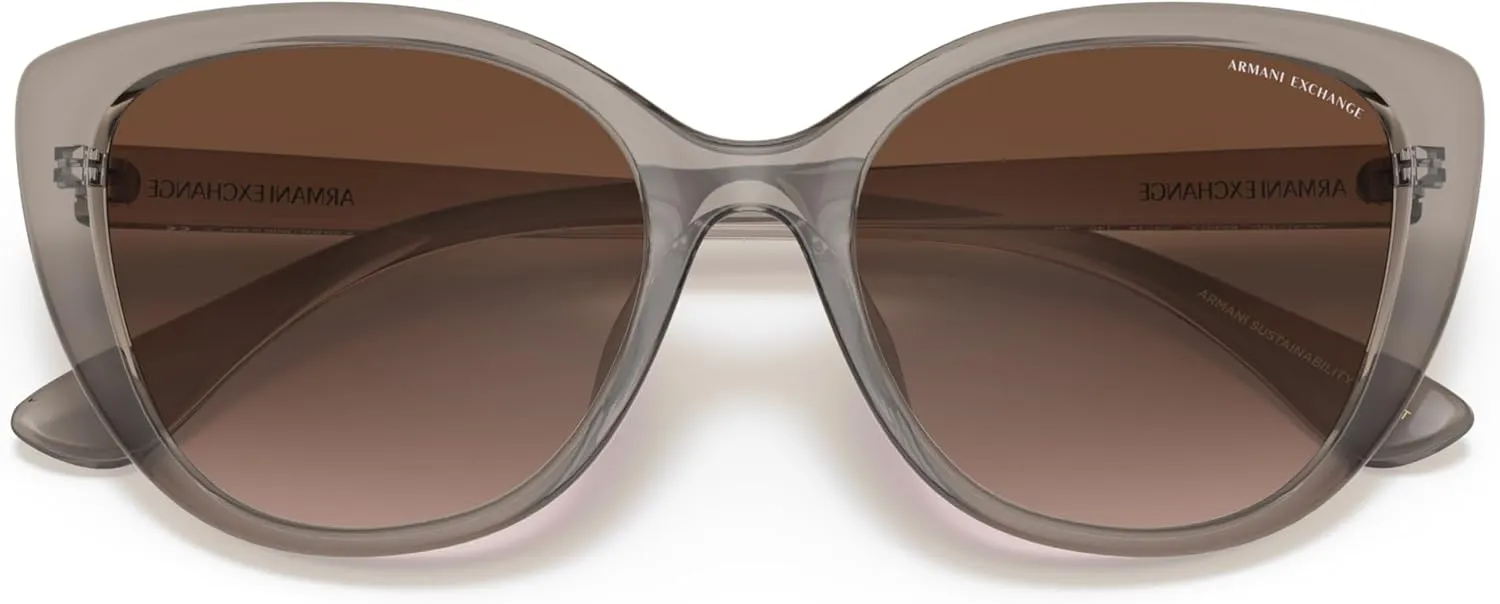 Armani Exchange Women's Ax4111su Universal Fit Cat Eye Sunglasses