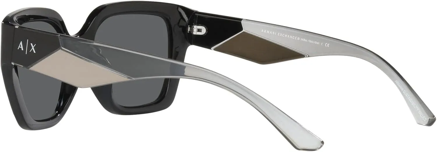 Armani Exchange Women's Ax4125su Universal Fit Rectangular Sunglasses