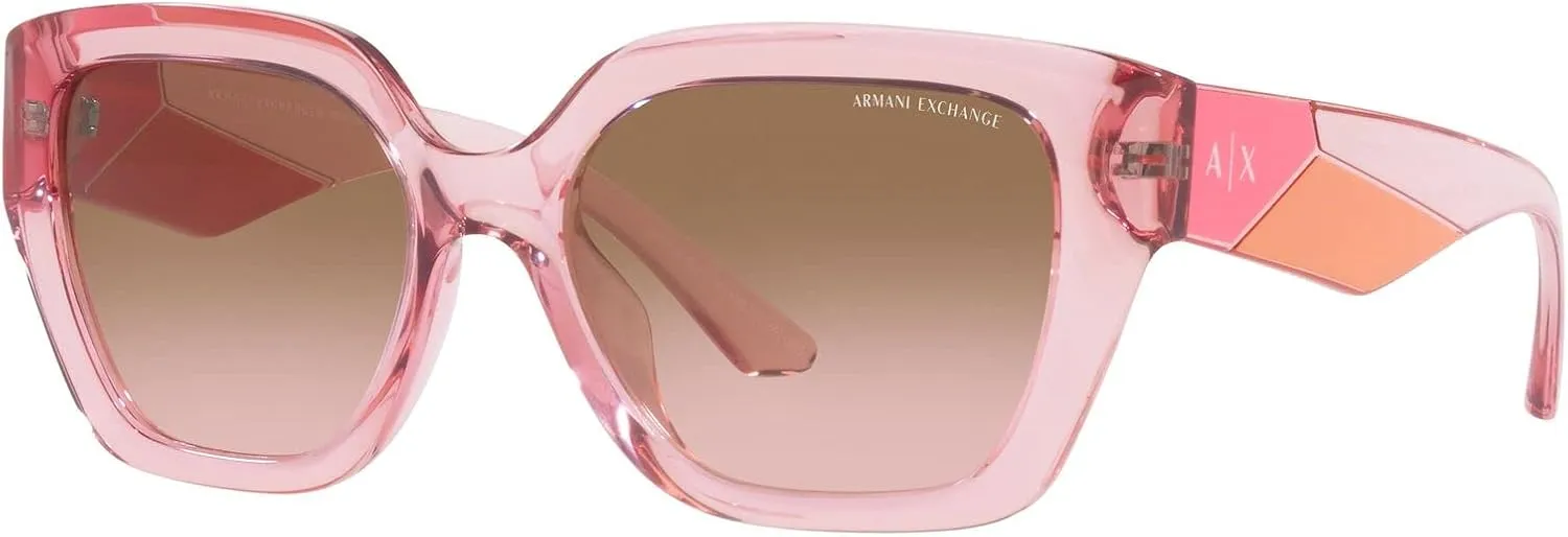 Armani Exchange Women's Ax4125su Universal Fit Rectangular Sunglasses