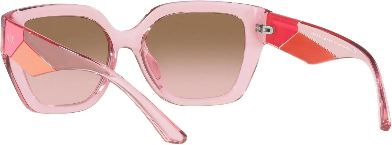 Armani Exchange Women's Ax4125su Universal Fit Rectangular Sunglasses