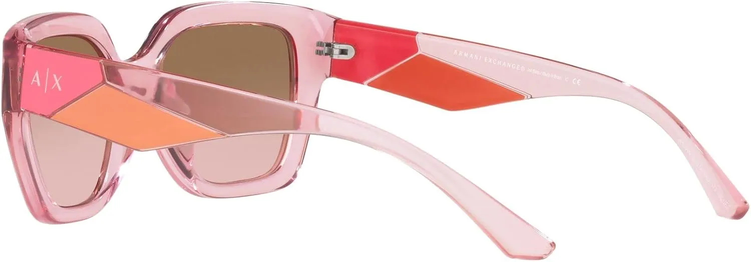 Armani Exchange Women's Ax4125su Universal Fit Rectangular Sunglasses