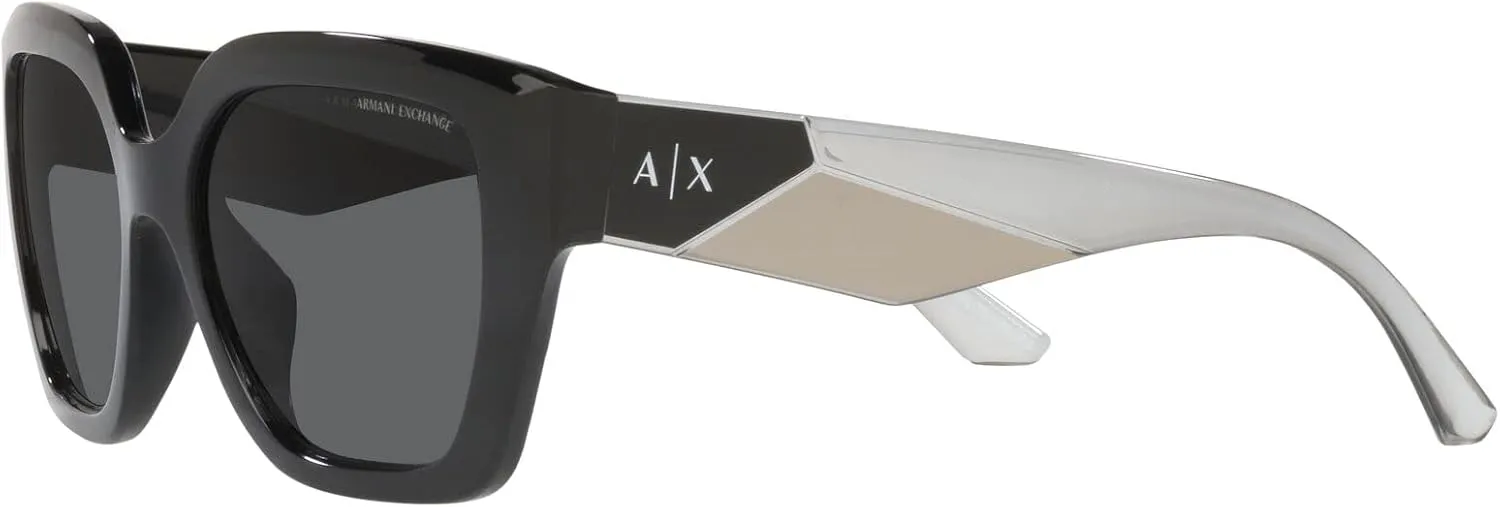 Armani Exchange Women's Ax4125su Universal Fit Rectangular Sunglasses