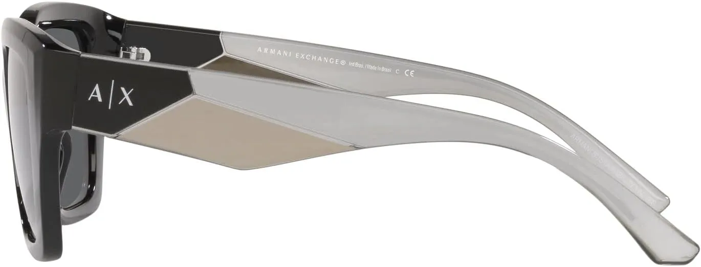 Armani Exchange Women's Ax4125su Universal Fit Rectangular Sunglasses