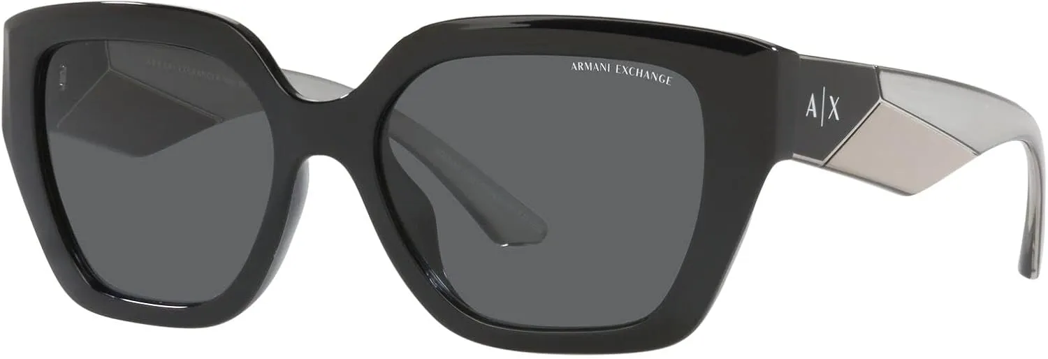 Armani Exchange Women's Ax4125su Universal Fit Rectangular Sunglasses