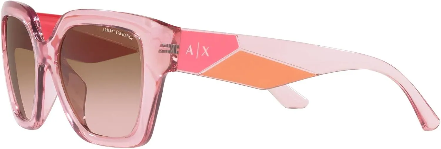Armani Exchange Women's Ax4125su Universal Fit Rectangular Sunglasses