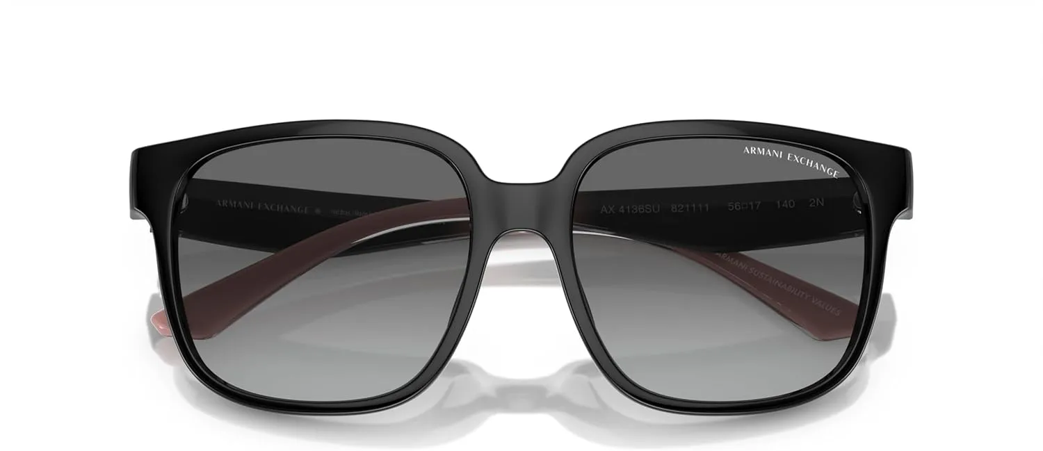 Armani Exchange Women's Ax4136su Universal Fit Square Sunglasses