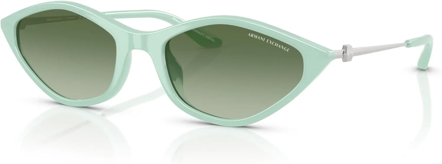 Armani Exchange Women's Ax4152su Universal Fit Oval Sunglasses