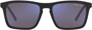 ARNETTE Man Sunglasses Black Frame, Dark Grey Lenses, 56MM
