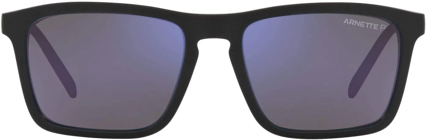 ARNETTE Man Sunglasses Black Frame, Dark Grey Lenses, 56MM