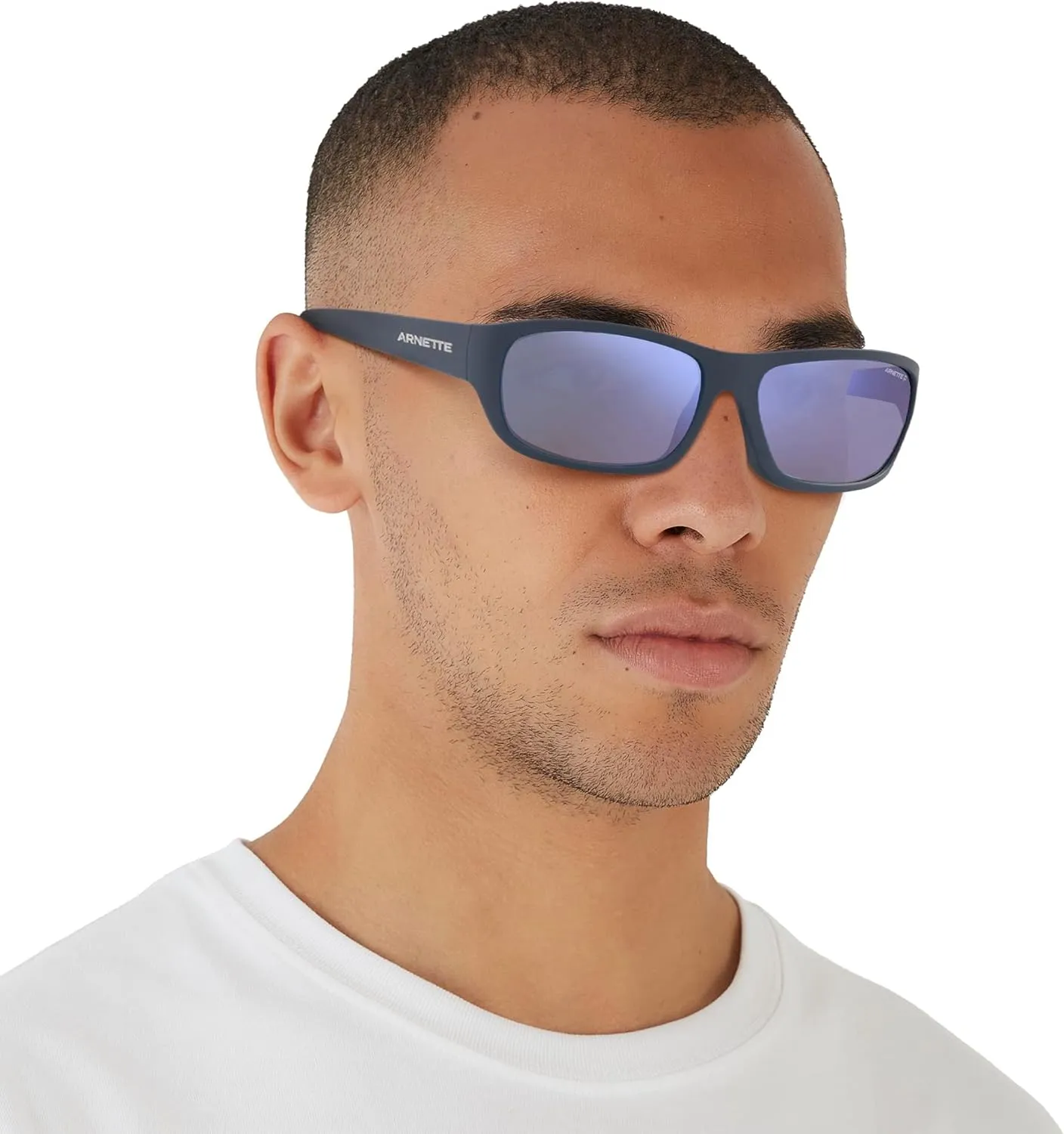 ARNETTE Man Sunglasses Crystal Frame, Light Grey Lenses, 63MM