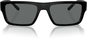ARNETTE Man Sunglasses Frosted Sage Frame, Dark Green Lenses, 57MM