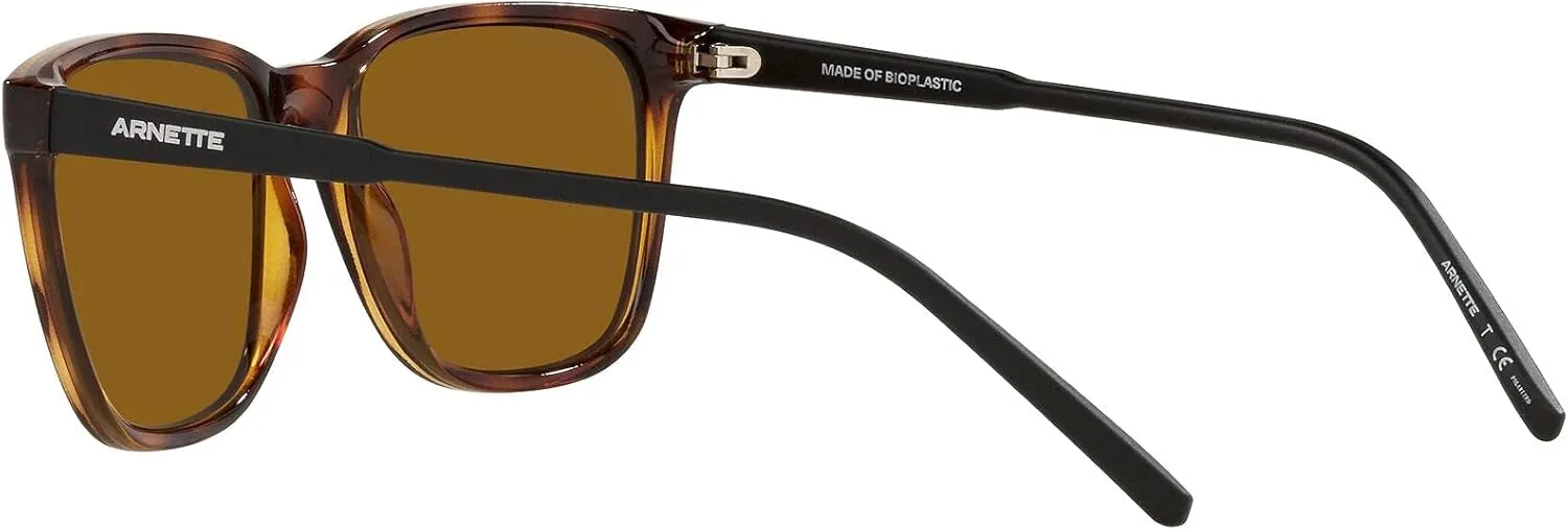 ARNETTE Man Sunglasses Matte Black Frame, Dark Grey Lenses, 57MM