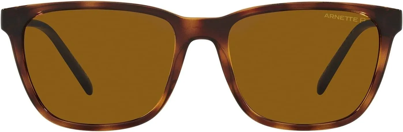 ARNETTE Man Sunglasses Matte Black Frame, Dark Grey Lenses, 57MM