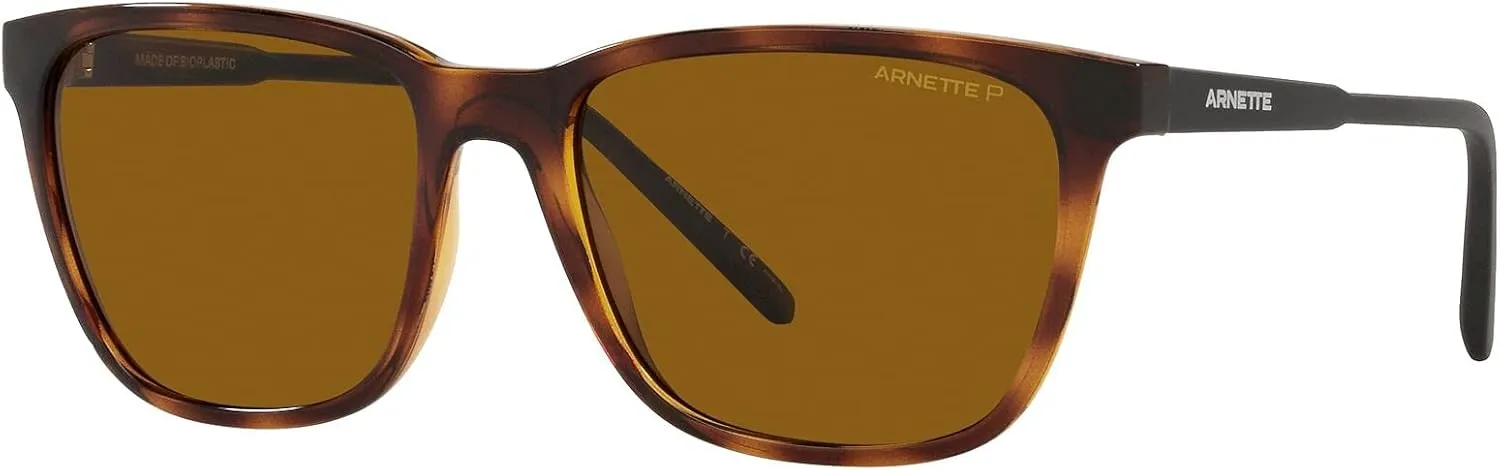 ARNETTE Man Sunglasses Matte Black Frame, Dark Grey Lenses, 57MM