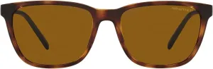 ARNETTE Man Sunglasses Matte Black Frame, Dark Grey Lenses, 57MM