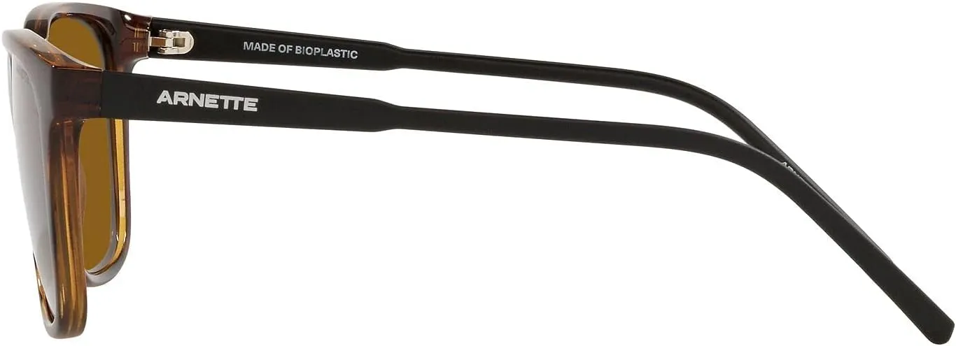 ARNETTE Man Sunglasses Matte Black Frame, Dark Grey Lenses, 57MM