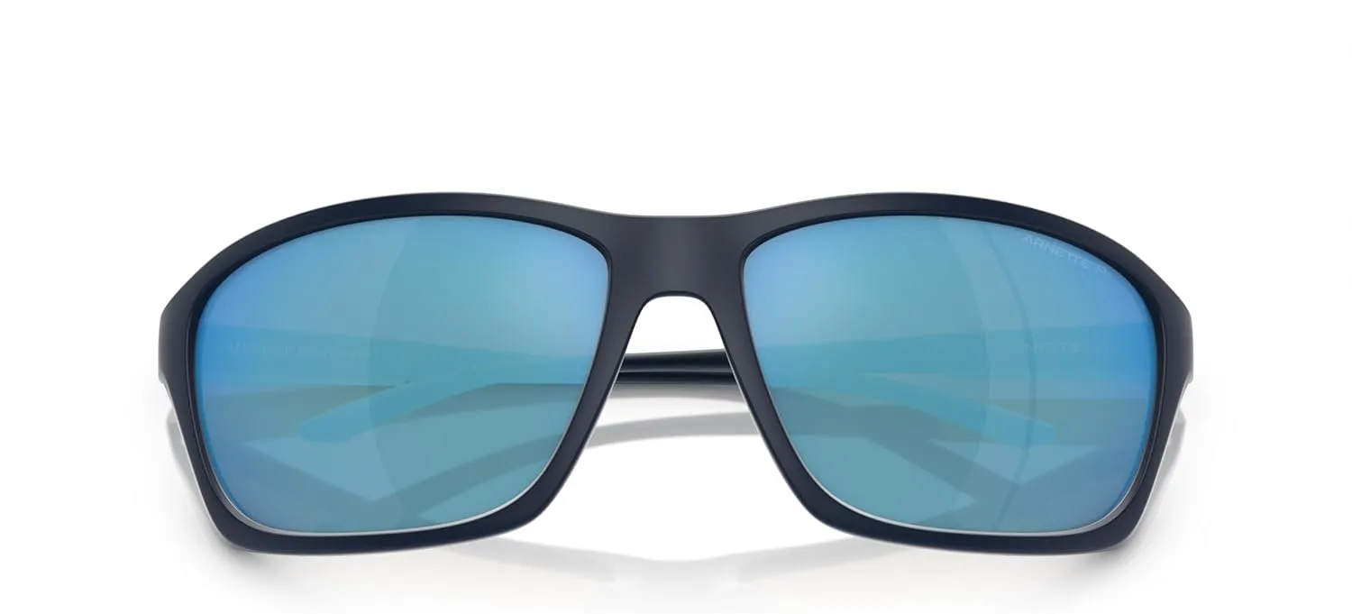 ARNETTE Man Sunglasses Matte Black Frame, Dark Grey Lenses, 63MM