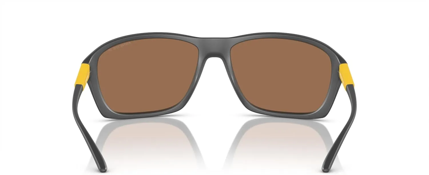 ARNETTE Man Sunglasses Matte Black Frame, Dark Grey Lenses, 63MM