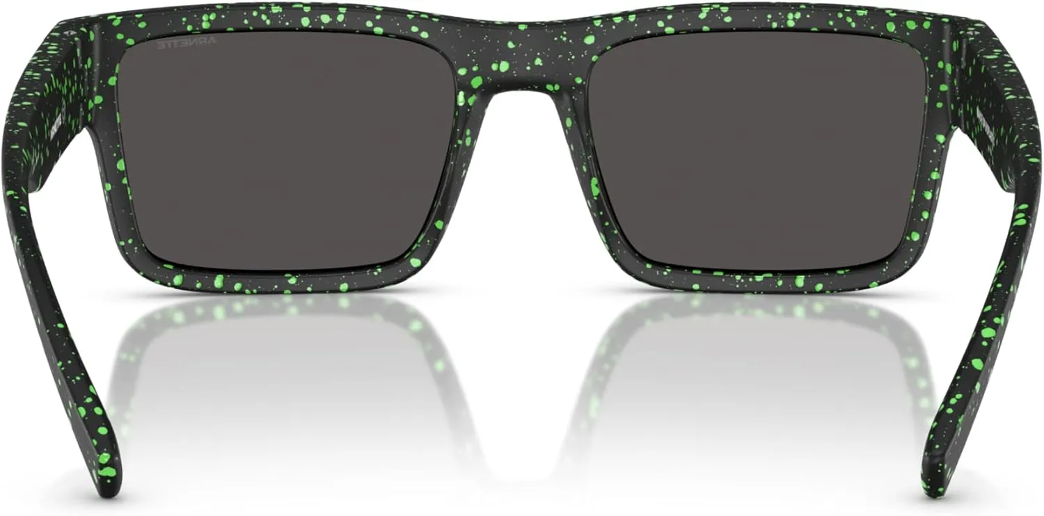 ARNETTE Man Sunglasses Matte Black Frame, Polar Dark Grey Lenses, 54MM