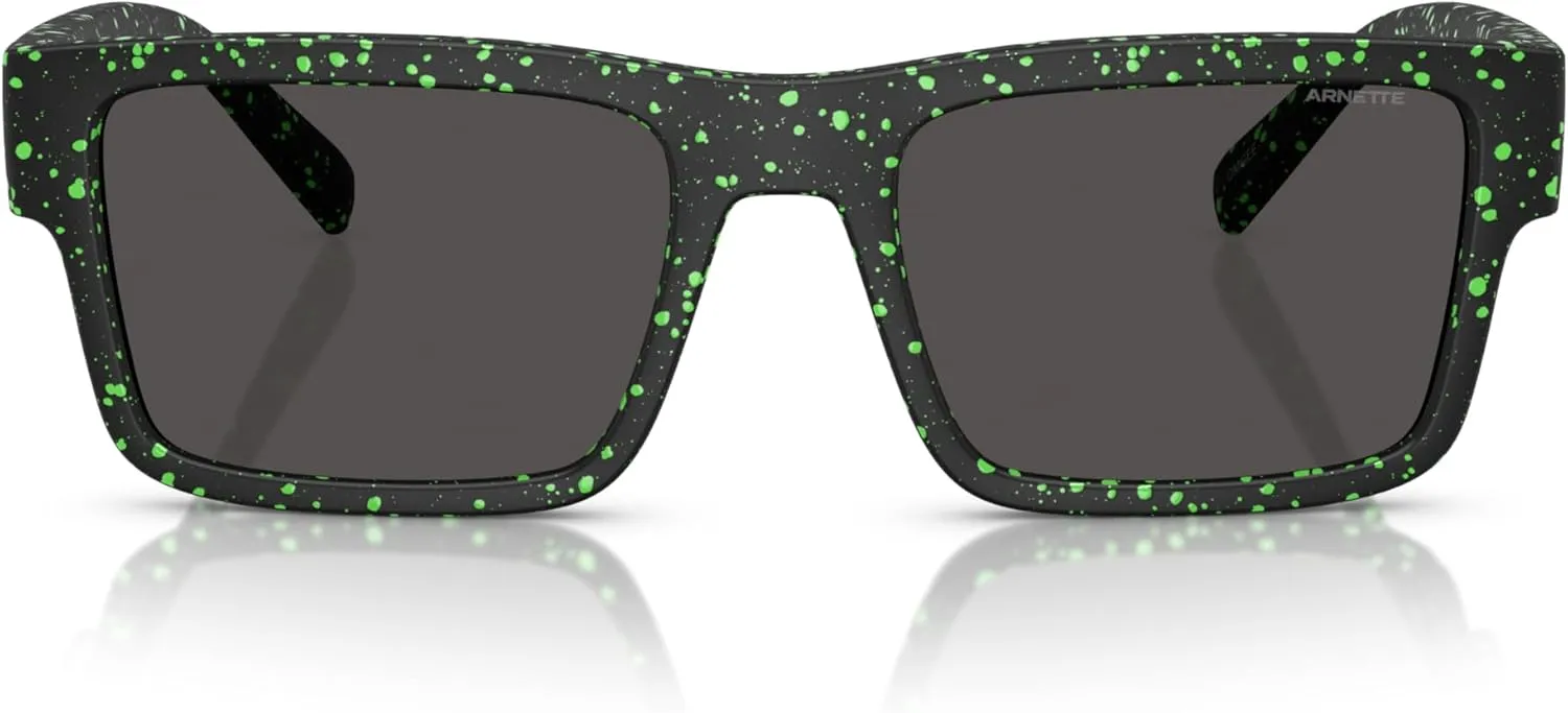ARNETTE Man Sunglasses Matte Black Frame, Polar Dark Grey Lenses, 54MM