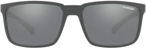 ARNETTE Man Sunglasses Matte Black Frame, Polarized Dark Grey Lenses, 58MM
