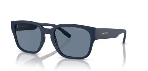 ARNETTE Man Sunglasses Matte Dark Blue Frame, Dark Blue Polarized Lenses, 54MM