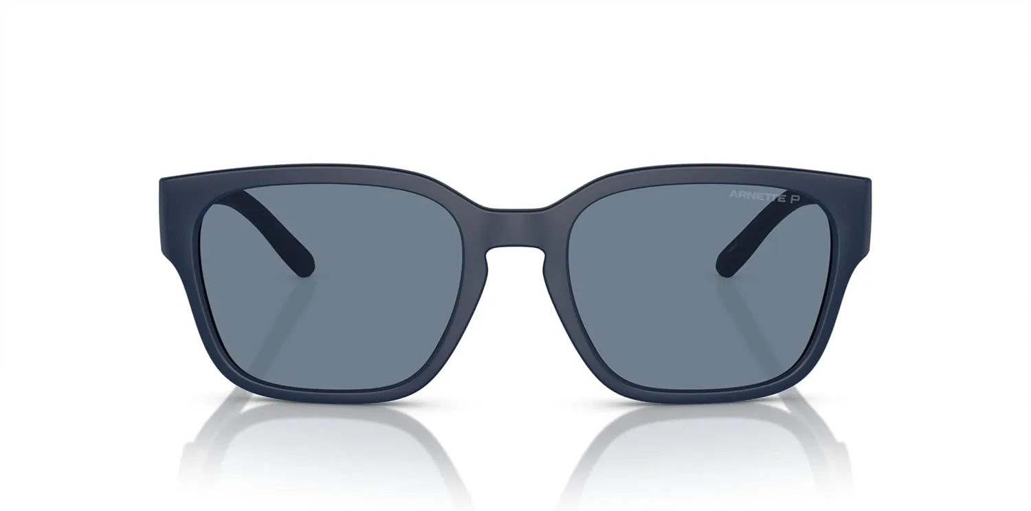 ARNETTE Man Sunglasses Matte Dark Blue Frame, Dark Blue Polarized Lenses, 54MM