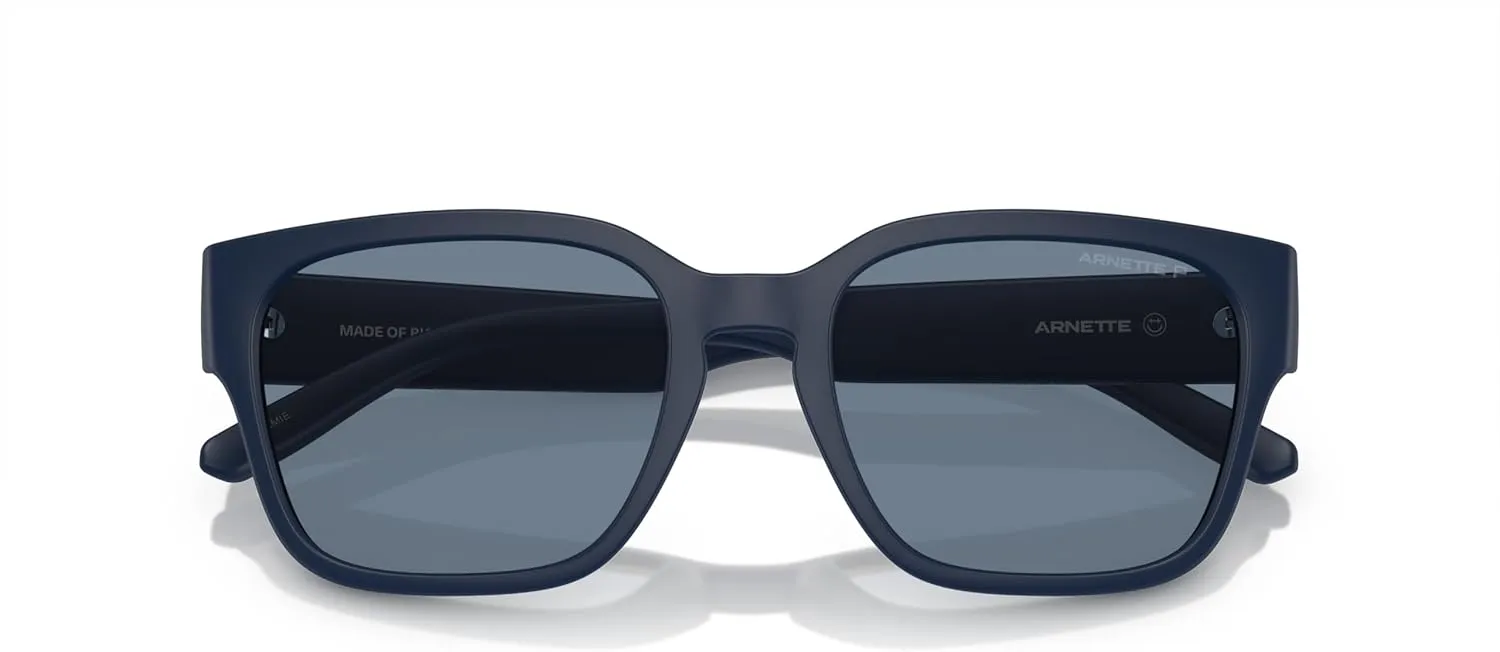 ARNETTE Man Sunglasses Matte Dark Blue Frame, Dark Blue Polarized Lenses, 54MM