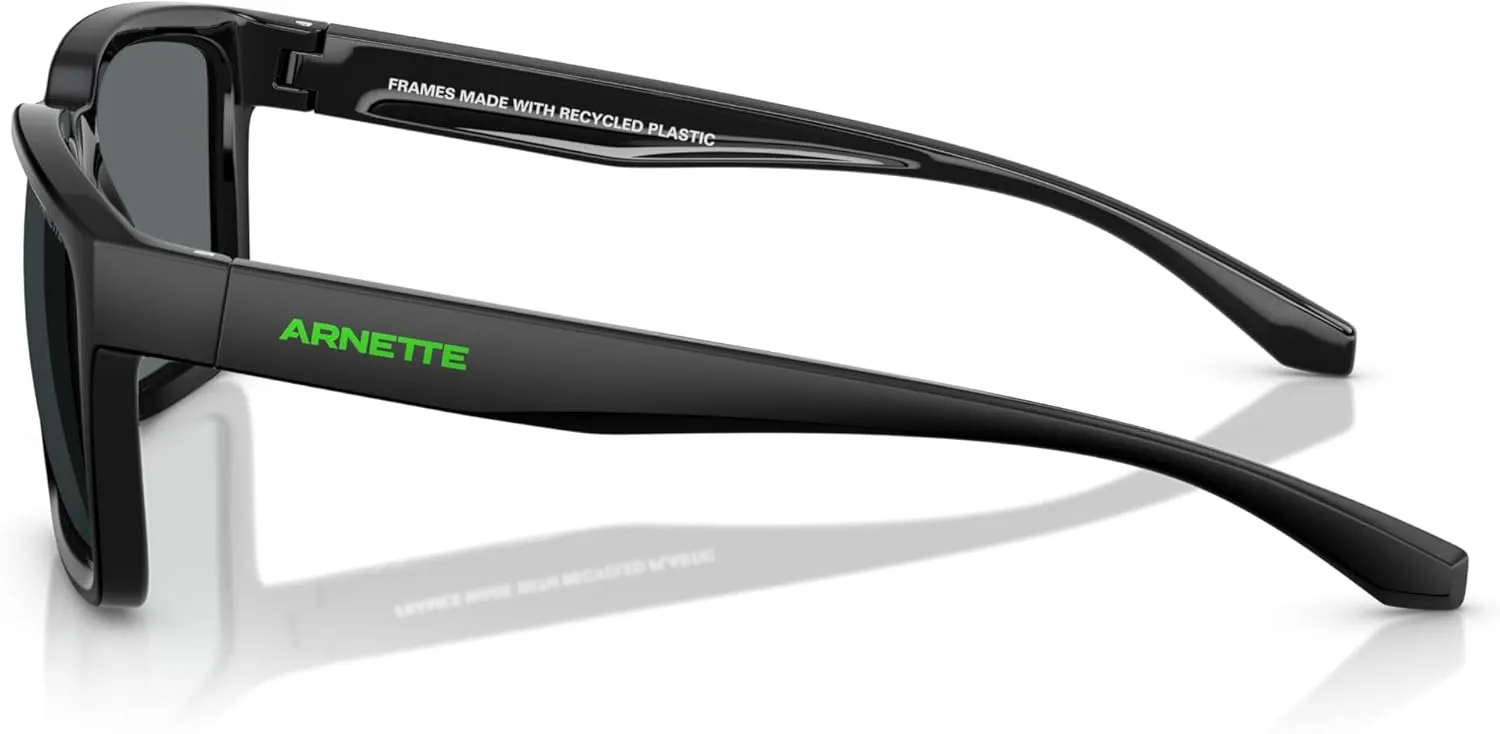 ARNETTE Man Sunglasses Medioum Grey Top Matte/Shiny Frame, Grey Mirror Orange/Yellow Lenses, 57MM