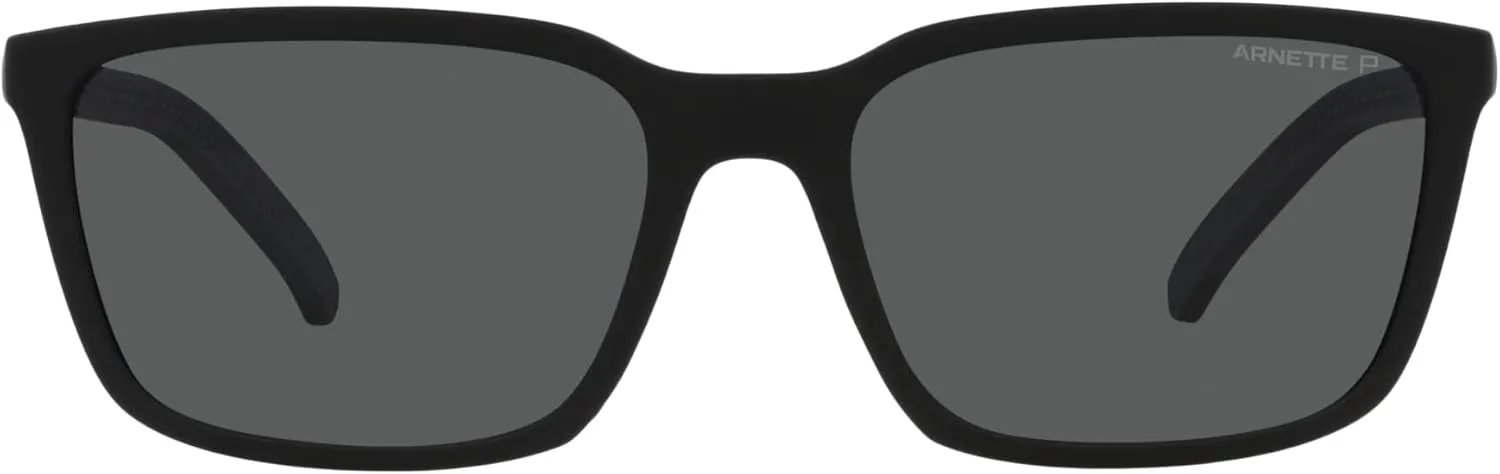 ARNETTE Man Sunglasses Transparent Blue Frame, Dark Brown Polar Lenses, 56MM