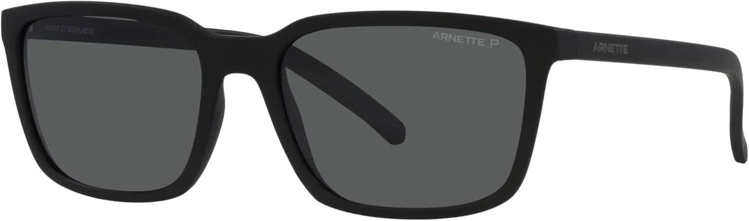 ARNETTE Man Sunglasses Transparent Blue Frame, Dark Brown Polar Lenses, 56MM