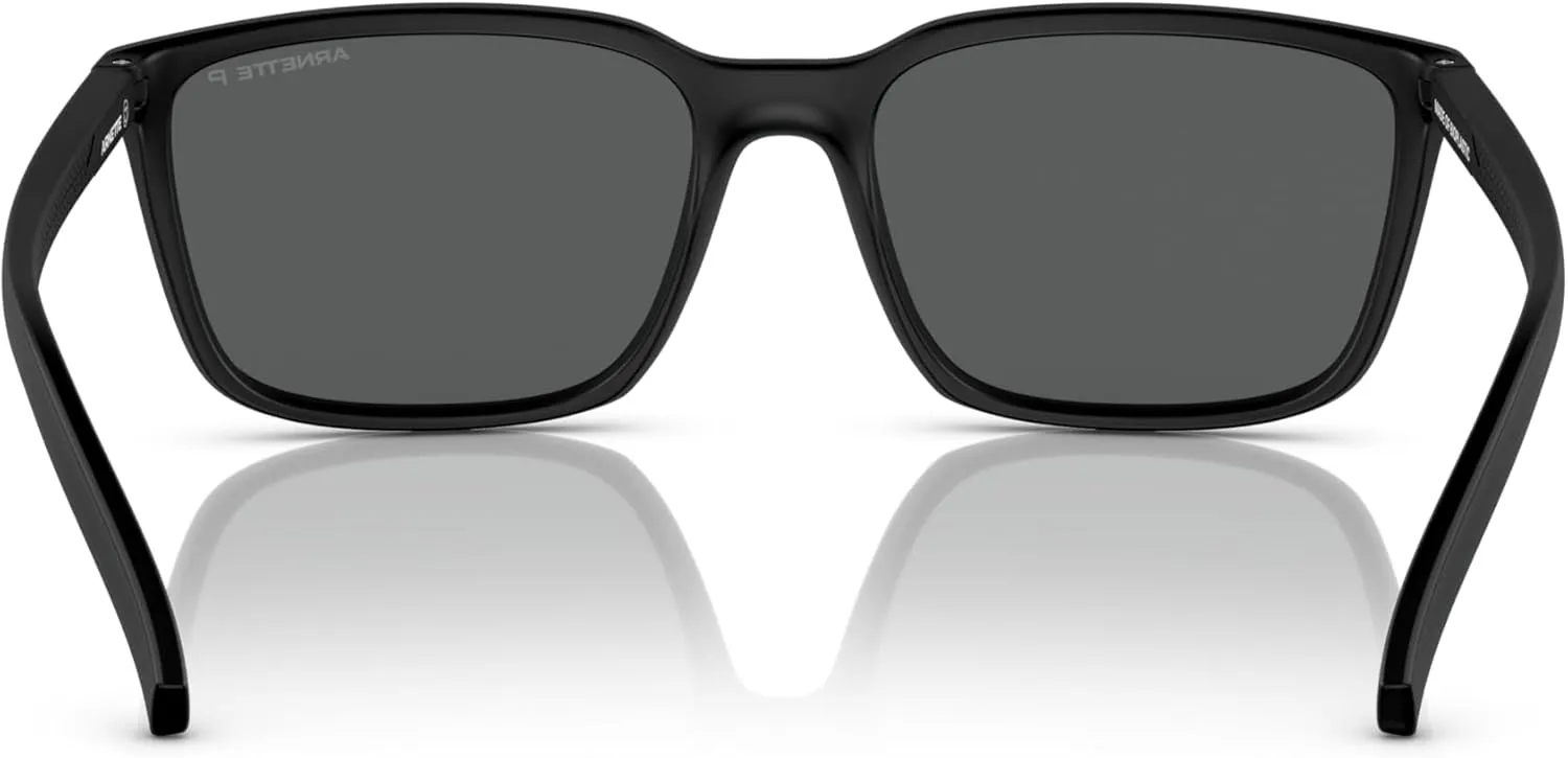 ARNETTE Man Sunglasses Transparent Blue Frame, Dark Brown Polar Lenses, 56MM