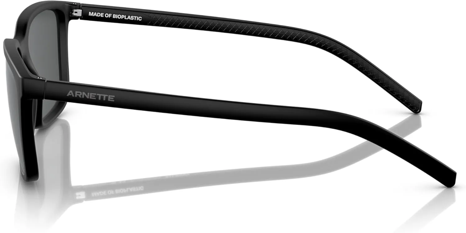 ARNETTE Man Sunglasses Transparent Blue Frame, Dark Brown Polar Lenses, 56MM