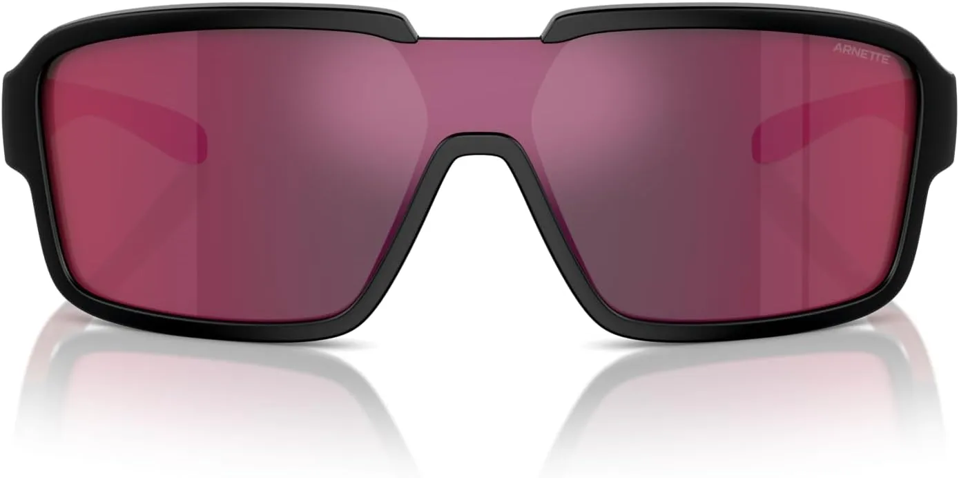ARNETTE Man Sunglasses White Matte/Shiny Frame, Light Grey Mirror Silver Lenses, 0MM