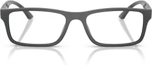 ARNETTE Men's An7275u Signa Universal Fit Rectangular Prescription Eyewear Frames