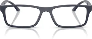 ARNETTE Men's An7275u Signa Universal Fit Rectangular Prescription Eyewear Frames